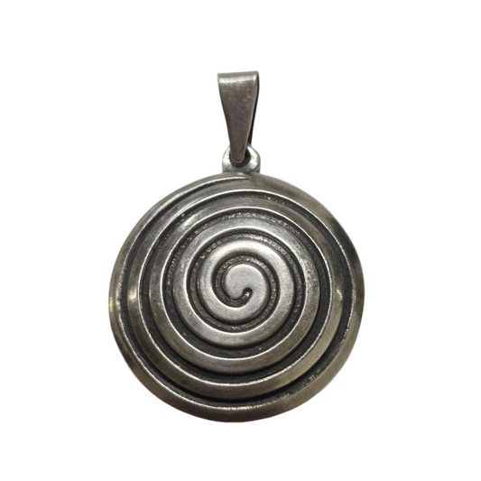 Spiral Pendant - 950 Silver